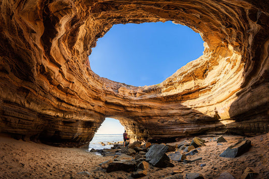 Explore the Open Ceiling Sea Cave at Sunset Cliffs, San Diego