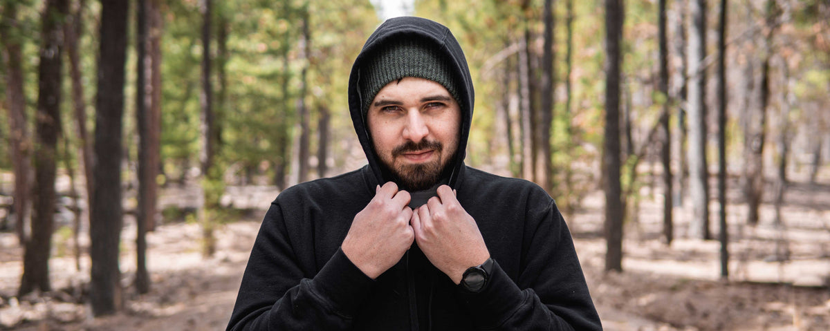 Tyler Barks outdoors with his camera