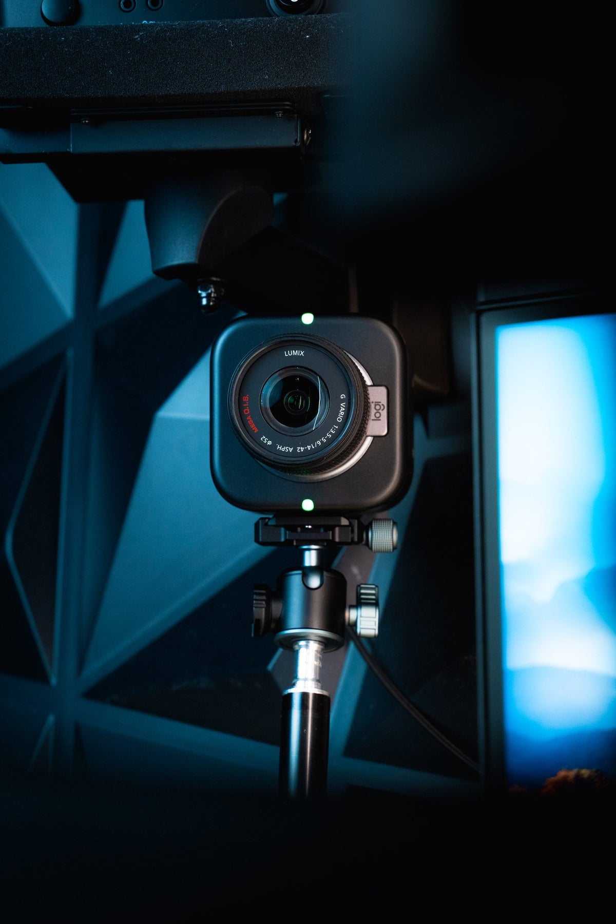 Logitech creator technology photographed in a real-world content setup